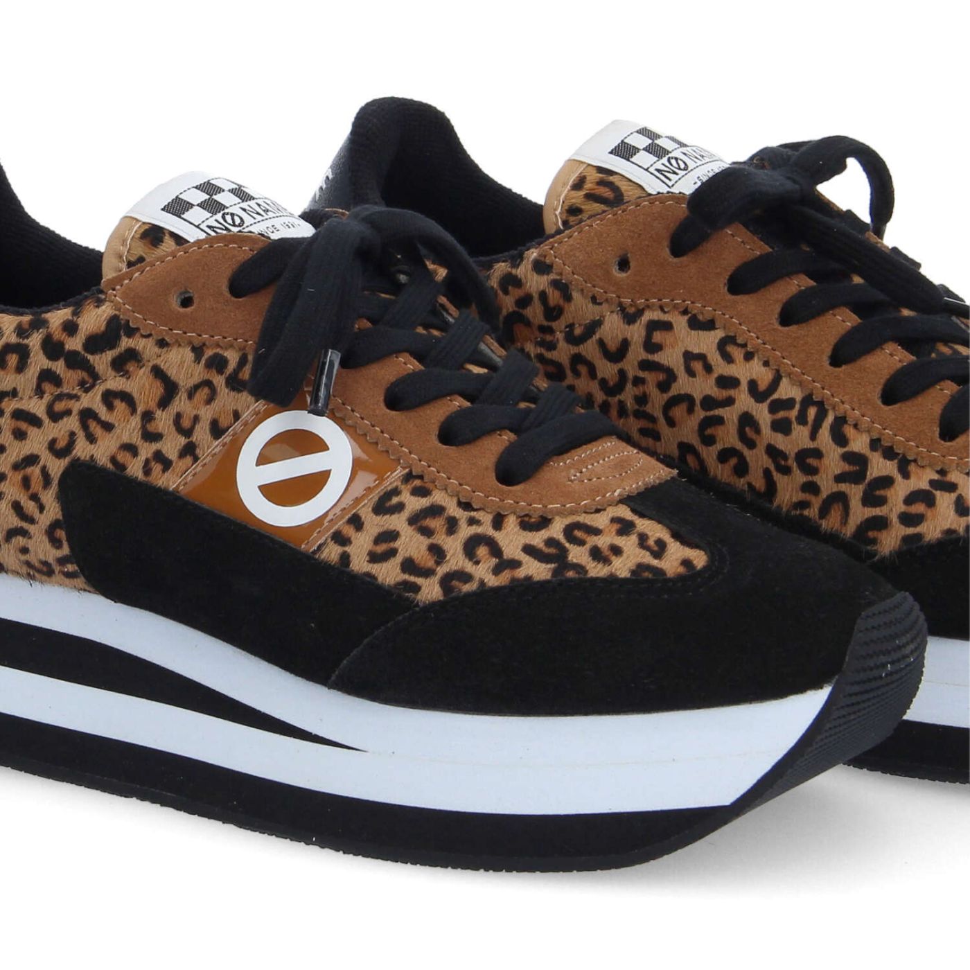 FLEX M JOGGER W - P.LEO/SDE/SDE - MARRON/NOIR/LEOPARD